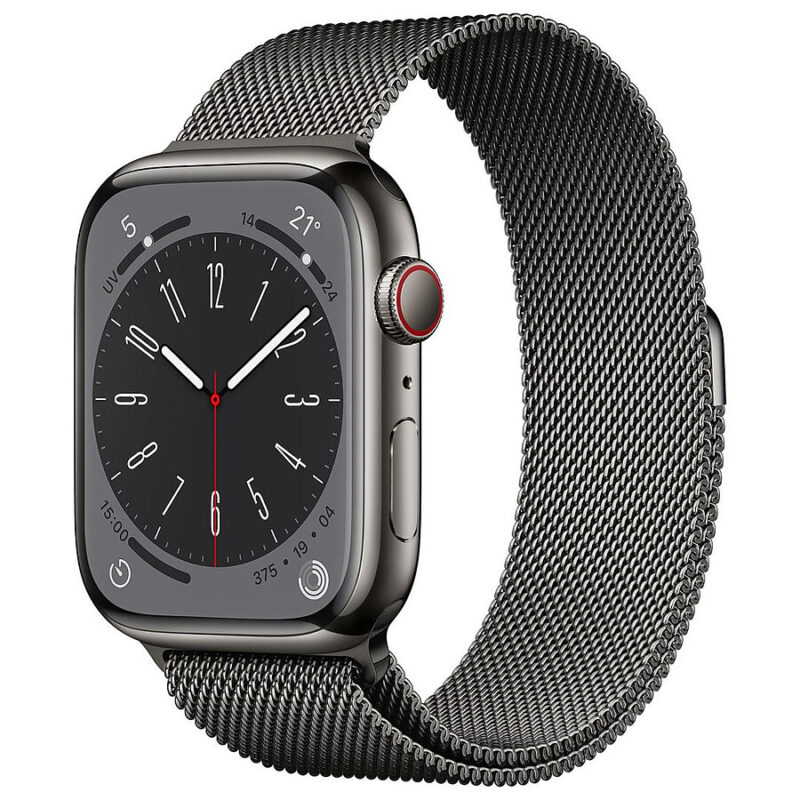 Apple Watch Series 8 GPS + Cellular – Graphit-Edelstahl – Bild 2
