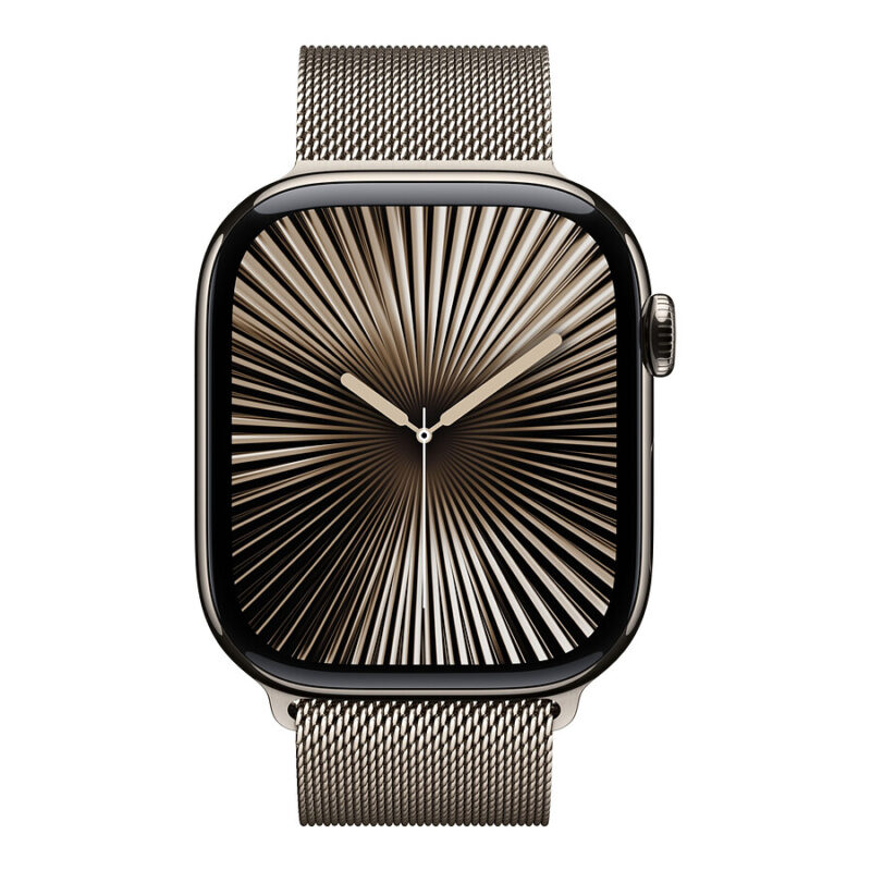 Apple Watch Series 10 GPS + Cellular – Natürliches Titan