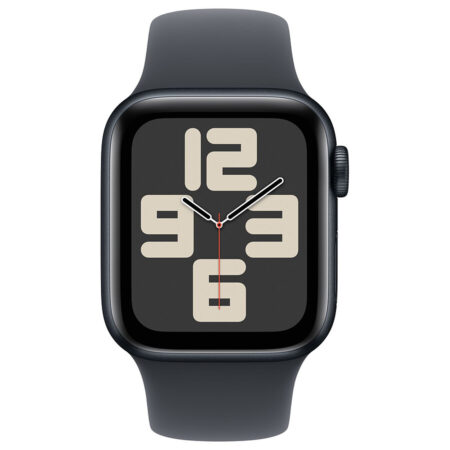 Apple Watch SE GPS + Cellular (2024) – 44 mm – Mitternachtsaluminium – Mitternachtssportarmband M/L