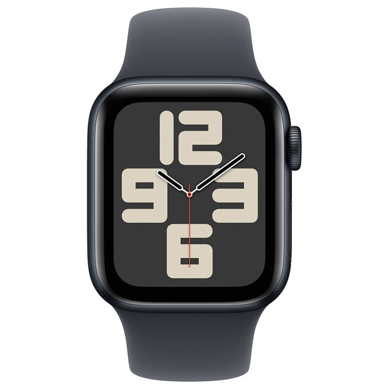 Apple Watch SE GPS + Cellular (2024) – 44 mm – Mitternachtsaluminium – Mitternachtssportarmband M/L
